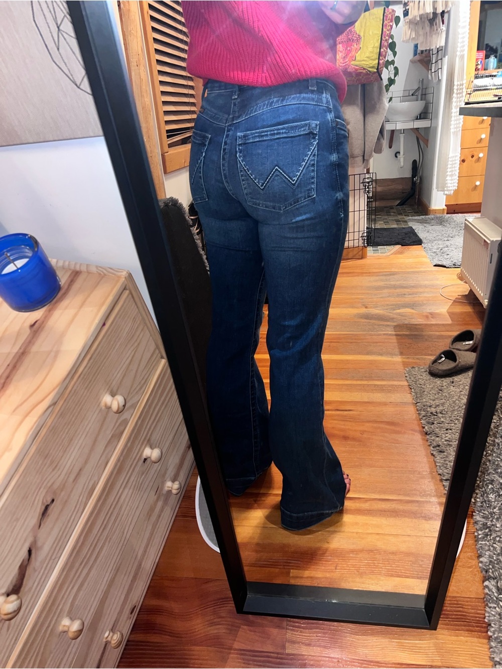 Wrangler Dark Blue Women's Flare Jeans